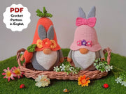 Set of 2 Easter GNOMES crochet pattern