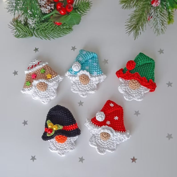 Set of crochet Quick Christmas ornament