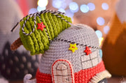 Red car Crochet pattern amigurumi Trailer Christmas decor tree